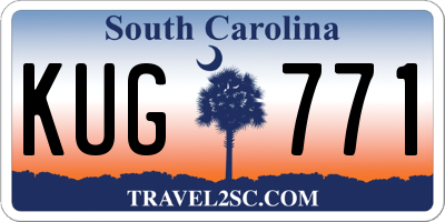 SC license plate KUG771