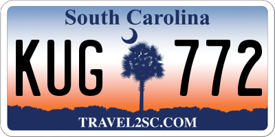 SC license plate KUG772