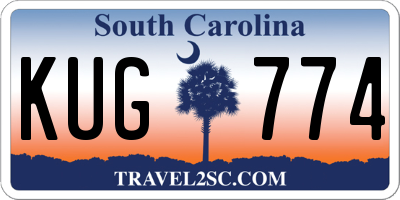 SC license plate KUG774