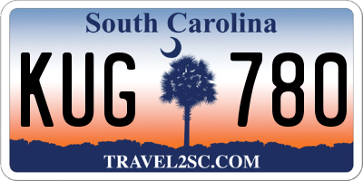 SC license plate KUG780
