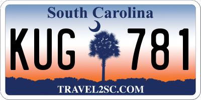 SC license plate KUG781