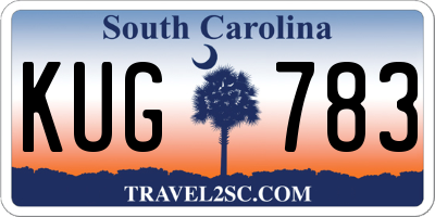 SC license plate KUG783