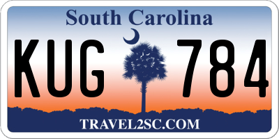 SC license plate KUG784