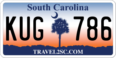 SC license plate KUG786