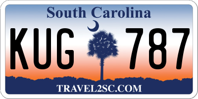 SC license plate KUG787
