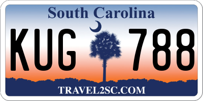 SC license plate KUG788