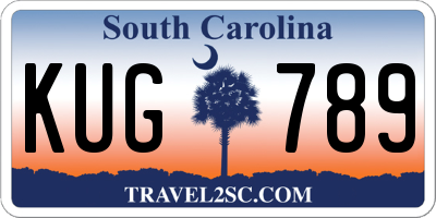 SC license plate KUG789