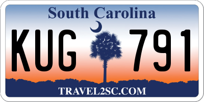SC license plate KUG791