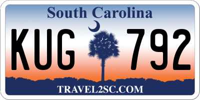 SC license plate KUG792