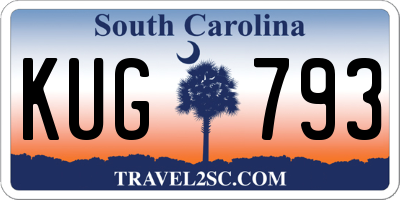 SC license plate KUG793
