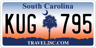 SC license plate KUG795