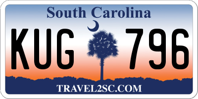SC license plate KUG796