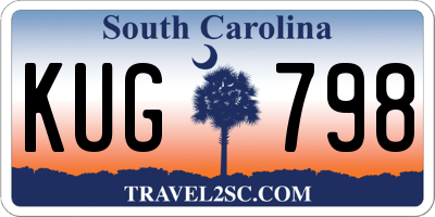 SC license plate KUG798