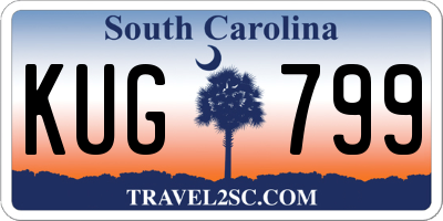 SC license plate KUG799