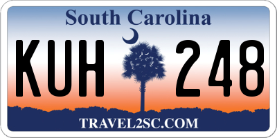 SC license plate KUH248