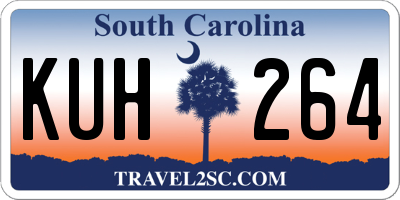 SC license plate KUH264