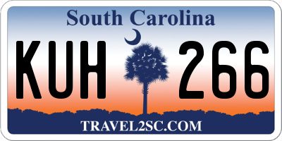 SC license plate KUH266