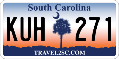 SC license plate KUH271
