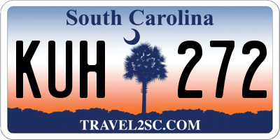 SC license plate KUH272
