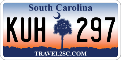 SC license plate KUH297