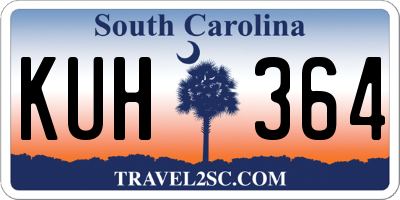 SC license plate KUH364
