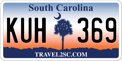 SC license plate KUH369