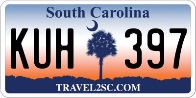 SC license plate KUH397
