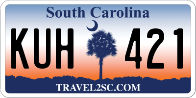 SC license plate KUH421