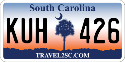 SC license plate KUH426