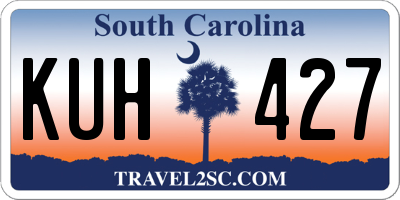 SC license plate KUH427