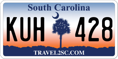 SC license plate KUH428