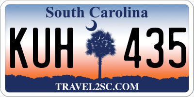 SC license plate KUH435