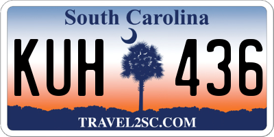 SC license plate KUH436