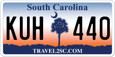 SC license plate KUH440