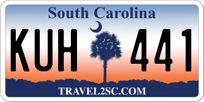 SC license plate KUH441