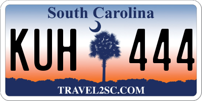 SC license plate KUH444
