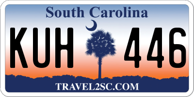 SC license plate KUH446