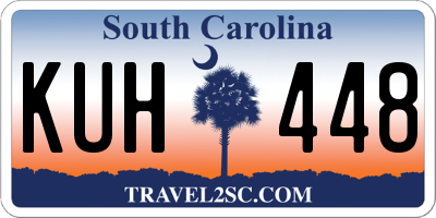SC license plate KUH448