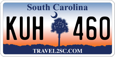 SC license plate KUH460