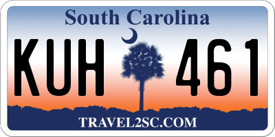 SC license plate KUH461