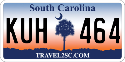 SC license plate KUH464