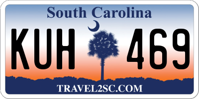 SC license plate KUH469