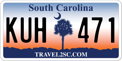 SC license plate KUH471
