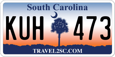 SC license plate KUH473