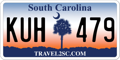 SC license plate KUH479