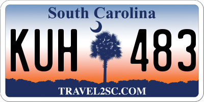 SC license plate KUH483