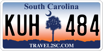 SC license plate KUH484