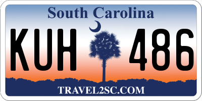 SC license plate KUH486