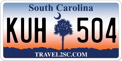 SC license plate KUH504