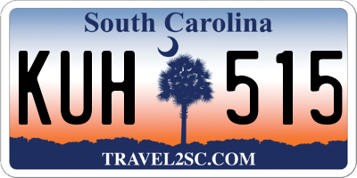 SC license plate KUH515
